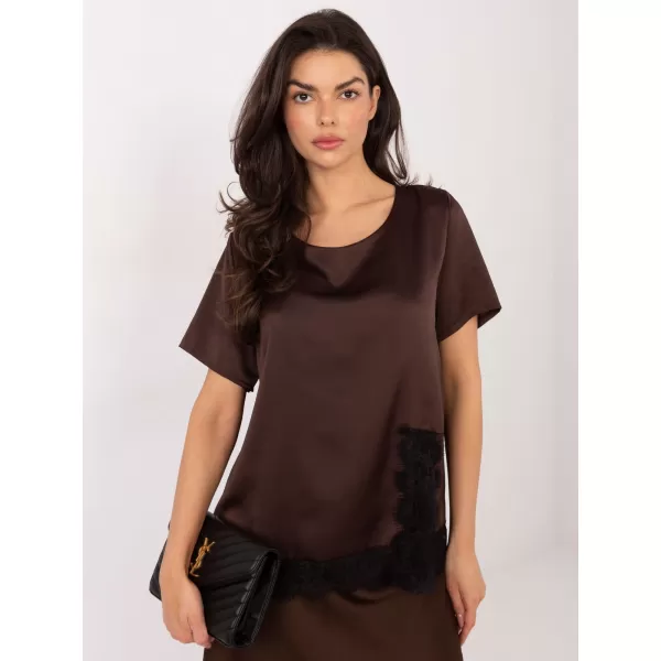  Dámská halenka ITALY MODA MI-BZ-3297.28 BROWN 