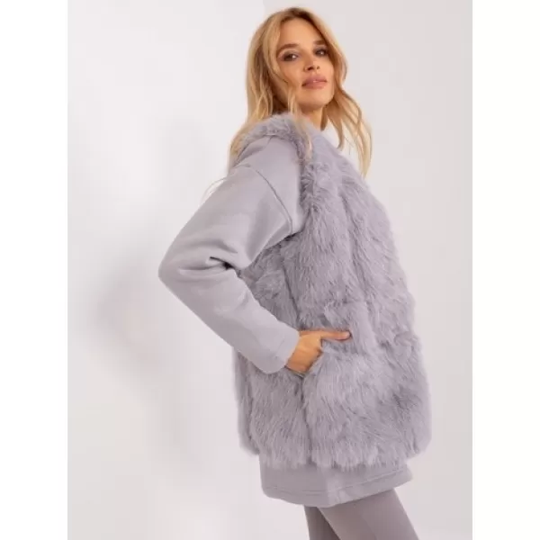  Dámská vesta WOOL FASHION ITALIA AT-KZ-2368.00P GRAY 