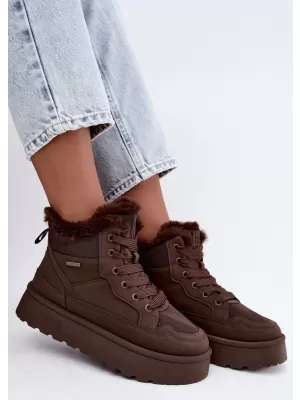 Dámské boty BIG STAR SHOES UU274168 BROWN/BEIGE SHADOWS