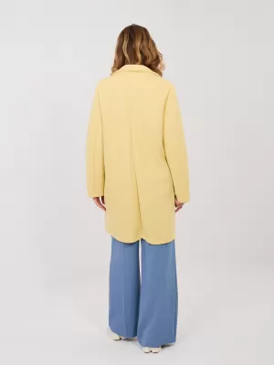 Dámský kabát RUE PARIS IT-PL-FL8153-1.04 BRIGHT YELLOW