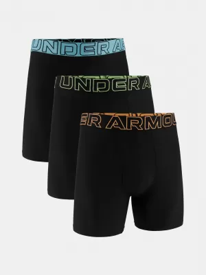 Pánské boxerky UNDER ARMOUR UA PERFORMANCE TECH - SOLID 6 - 3PK ČERNÁ