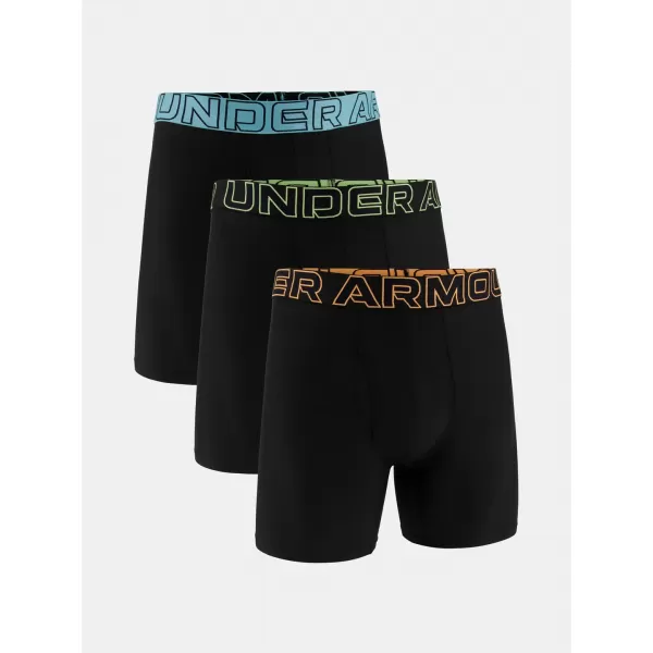  Pánské boxerky UNDER ARMOUR UA PERFORMANCE TECH - SOLID 6 - 3PK ČERNÁ 