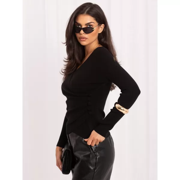  Dámský svetr ITALY MODA IR-SW-57851.80 BLACK 