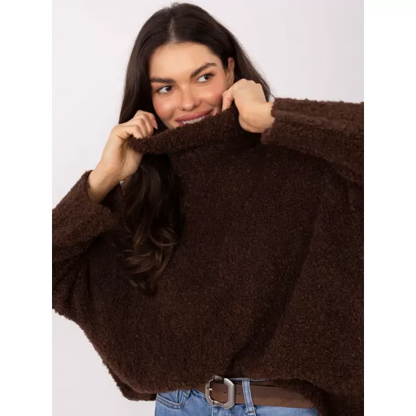  Dámský svetr FACTORY PRICE CH-SW-72993.25 DARK BROWN 