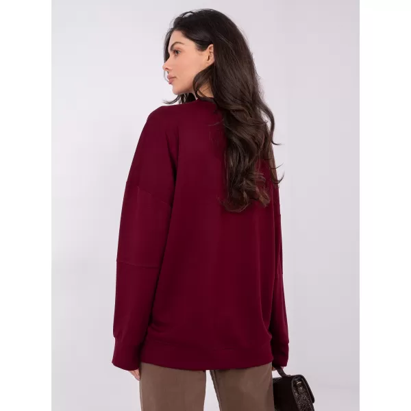  Dámská mikina RUE PARIS RV-BL-A1063.96 BURGUNDY 