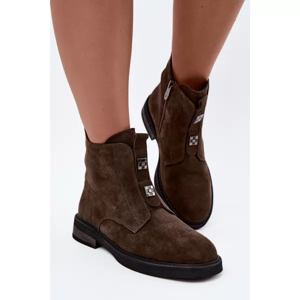  Dámské boty D&A CR62-3334 KHAKI 