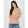 Dámské tričko RUE PARIS RV-TS-A1094.45 DARK BEIGE