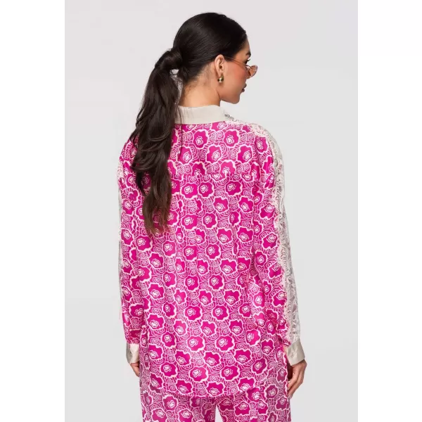  Dámská košile LARICA OW-SH-E0023 FUCHSIA 