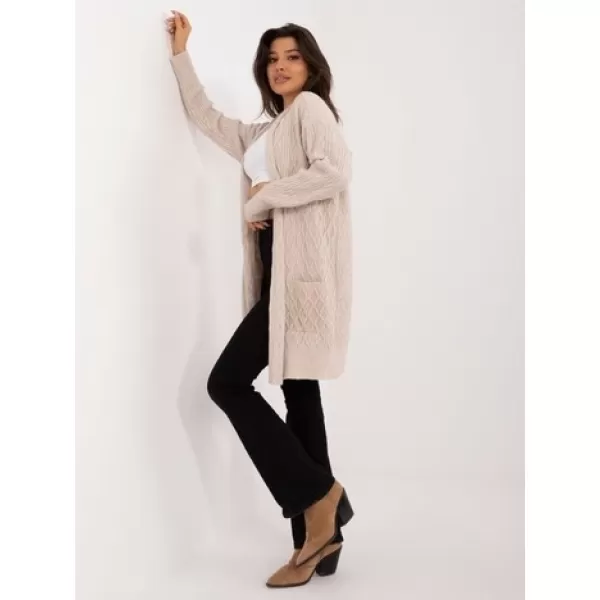  Dámský kardigan WOOL FASHION ITALIA AT-SW-2366.61 BEIGE 