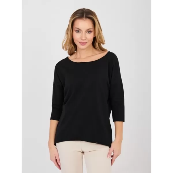  Dámská halenka RUE PARIS RV-BZ-A1187.36 BLACK 