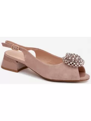 Dámské sandály D&A 41955-19 BEIGE