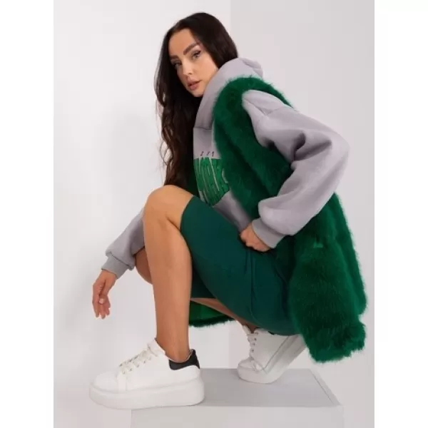  Dámská vesta WOOL FASHION ITALIA AT-KZ-2368.00P DARK GREEN 