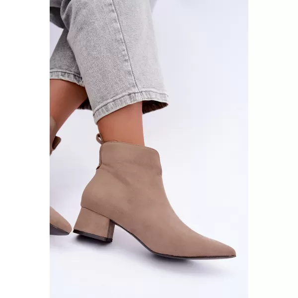  Dámské kotníkové boty BOTO D-334 BEIGE 