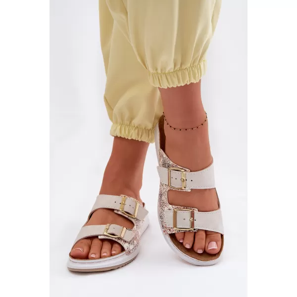  Dámské pantofle INBLU SD000001 BEIGE 