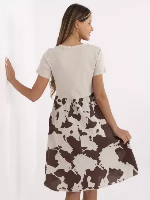 Dámské šaty ITALY MODA DHJ-SK-253701.80 BEIGE