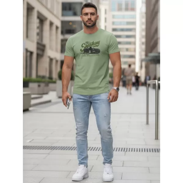  Pánské triko DSTREET NX5089R SVĚTLE ZELENÁ 