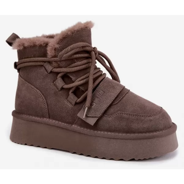  Dámské boty BIG STAR SHOES UU274315 BROWN/BEIGE SHADOWS 