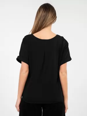 Dámské triko RUE PARIS RV-BZ-A1185.19 BLACK