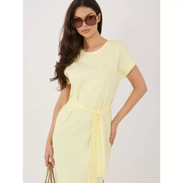  Dámské šaty RUE PARIS RV-SK-A1231.19 BRIGHT YELLOW 