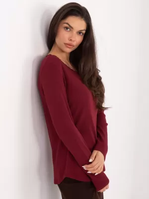 Dámská halenka FACTORY PRICE JM-BZ-2254.80 BURGUNDY