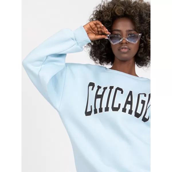  Dámská mikina EX MODA EM-BL-617-C.29X LIGHT BLUE 