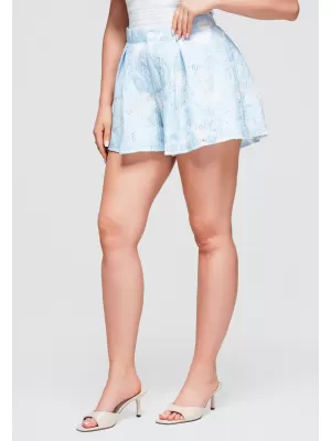 Dámské kraťasy OMBRE OW-ST-E0015 LIGHT BLUE