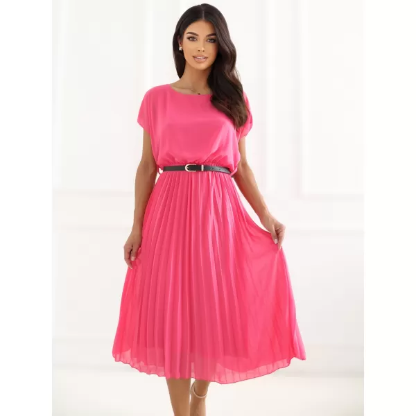  Dámské šaty RUE PARIS DHJ-SK-8839-1.23X DARK PINK 