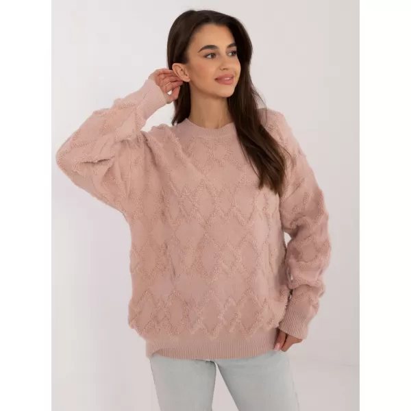  Dámský svetr WOOL FASHION ITALIA AT-SW-2361.61 DARK PINK 