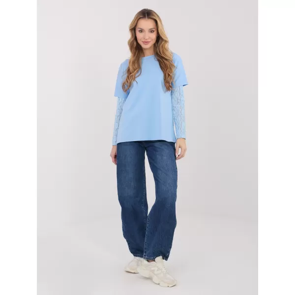  Dámské triko ITALY MODA MI-BZ-4227.61 LIGHT BLUE 