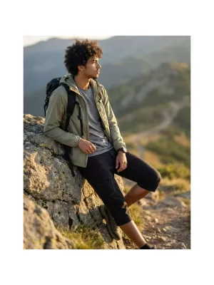 Pánské capri kalhoty ALPINE PRO WEDER 2 BLACK