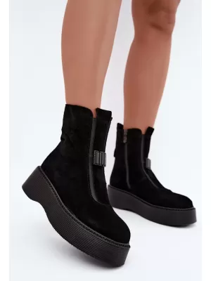Dámské kotníkové boty D&A CR62-3448 BLACK