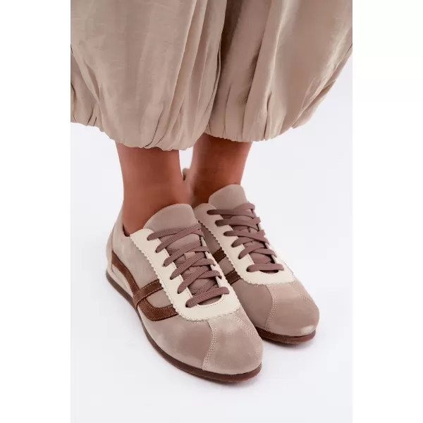  Dámské tenisky ZAZOO N1402S2/528/772/552 HNĚDÁ 