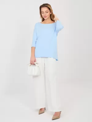 Dámská halenka RUE PARIS RV-BZ-A1187.36 LIGHT BLUE