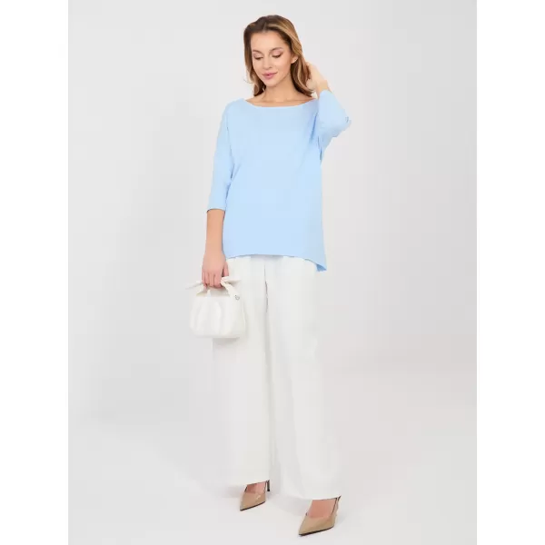  Dámská halenka RUE PARIS RV-BZ-A1187.36 LIGHT BLUE 