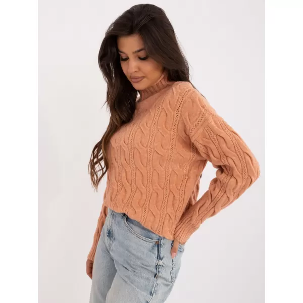  Dámský svetr WOOL FASHION ITALIA AT-SW-23445.00 BRIGHT ORANGE 