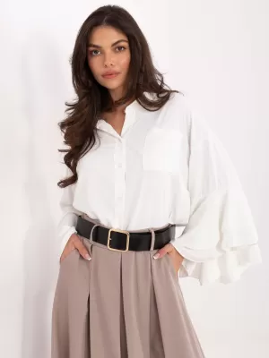 Dámská košile RUE PARIS MI-KS-3173.49 ECRU