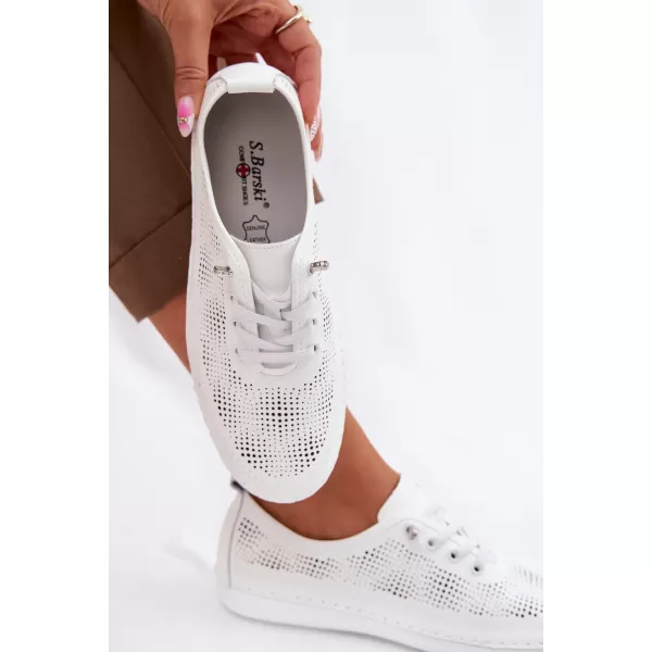  Dámské tenisky S.BARSKI LR61-7083 WHITE 