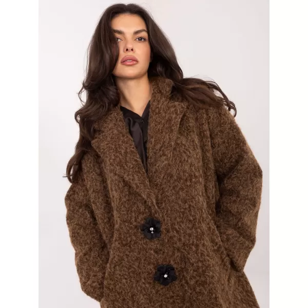 Dámský kabát FACTORY PRICE IT-PL-96965.19 BROWN 