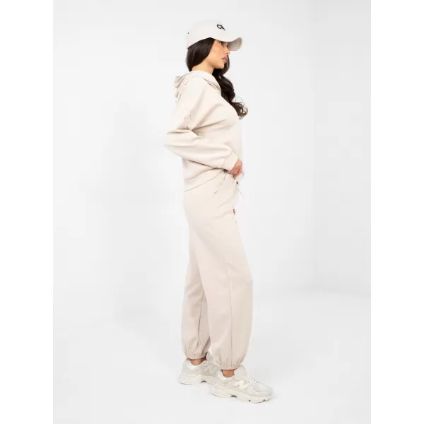  Dámská tepláková souprava RUE PARIS IT-KMPL-22181.29 BEIGE 