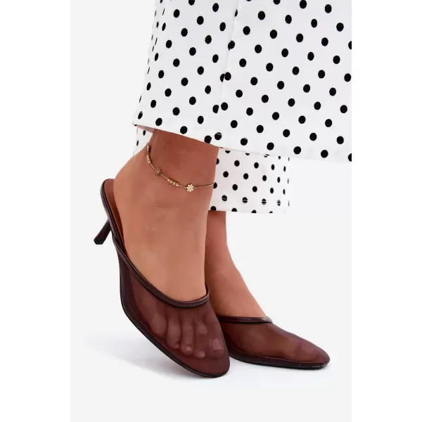  Dámské pantofle BOTO LN-81 BROWN 