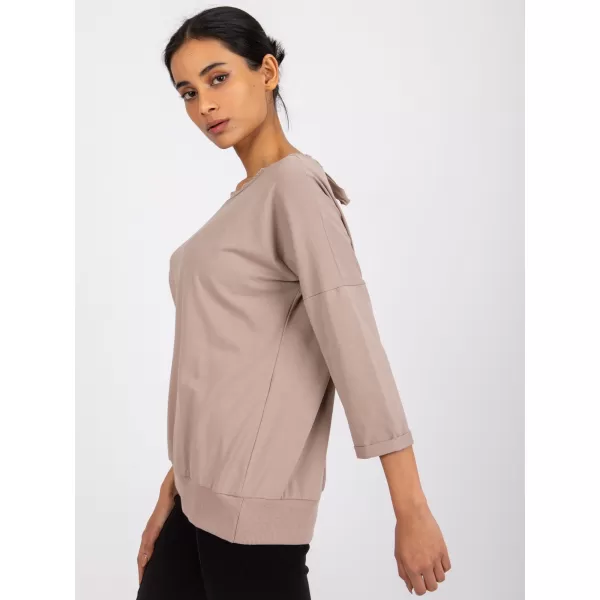  Dámská halenka RUE PARIS RV-BZ-7550.58 DARK BEIGE 