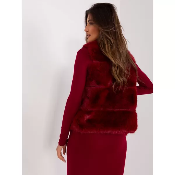  Dámská vesta WOOL FASHION ITALIA AT-KZ-2349.00P BURGUNDY 