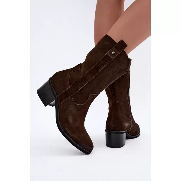  Dámské kovbojky VINCEZA 133106 CHOCOLATE 