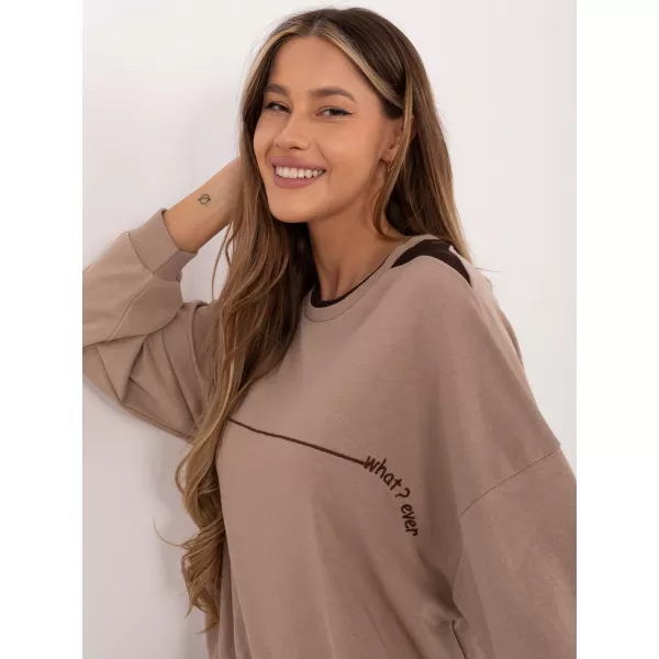  Dámská mikina RELEVANCE RV-BL-A940.60 DARK BEIGE 