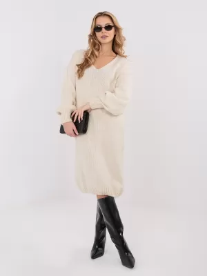 Dámské šaty FACTORY PRICE IN-SK-5962.22 LIGHT BEIGE