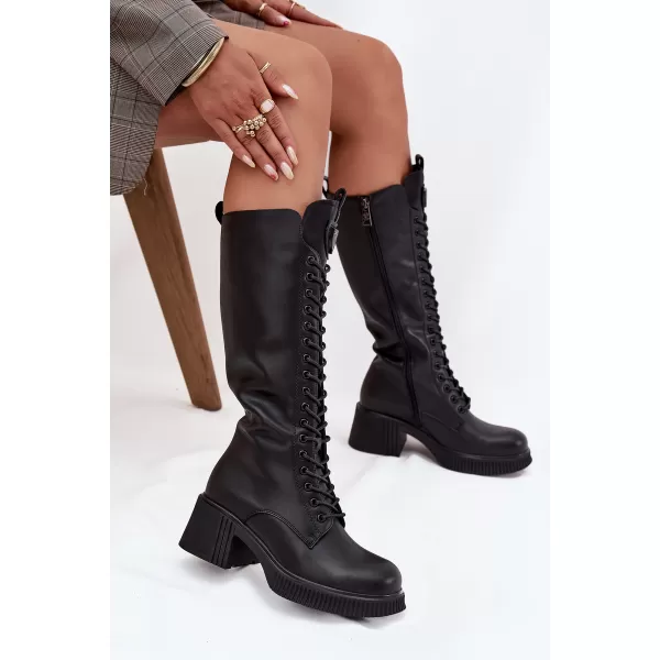  Dámské kozačky VINCEZA 66804 BLACK 