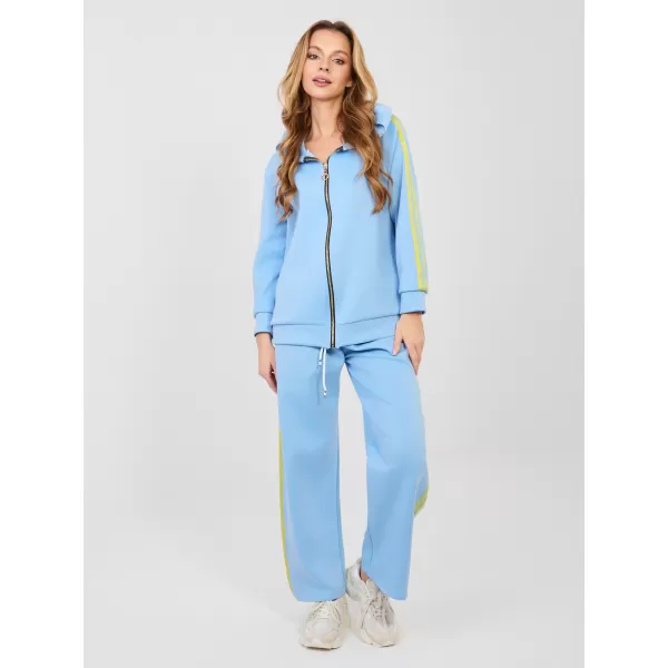  Dámská tepláková souprava RUE PARIS IT-KMPL-21782.93 LIGHT BLUE 