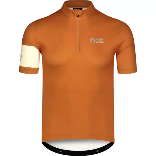  Pánský cyklo dres NORDBLANC CAMEL NBSMF8079 HNĚDÁ 