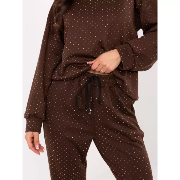  Dámský set RUE PARIS IT-KMPL-21718.27P BROWN 