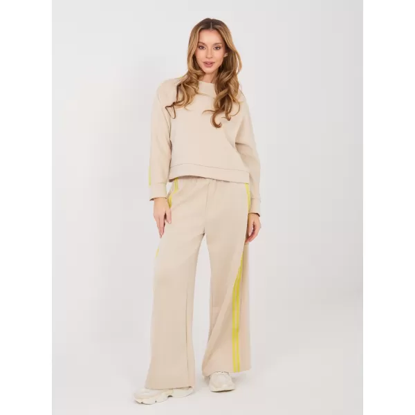  Dámská tepláková souprava RUE PARIS IT-KMPL-21772.12 BEIGE 